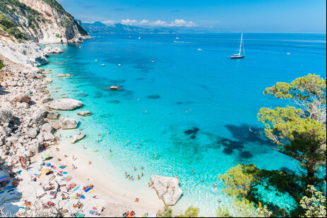 Praia de Cala Goloritze, em Orosei
