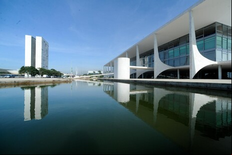 Vista do Palácio do Planalto, em Brasília