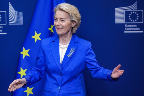 A presidente da Comissão Europeia, Ursula von der Leyen