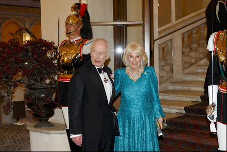 Charles III e Camilla participaram de um jantar com o presidente da Itália, Sergio Mattarella