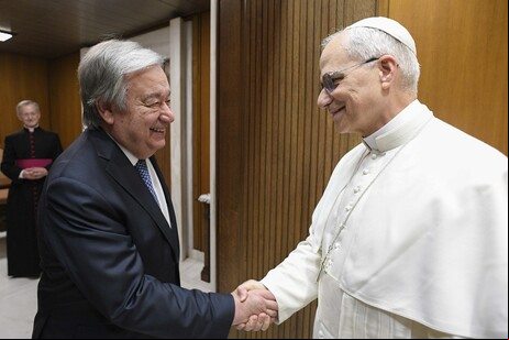 Leão XIV recebeu Guterres na manhã desta quarta no Vaticano