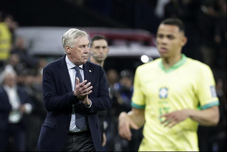 Ancelotti ganhou primeira partida como treinador do Brasil